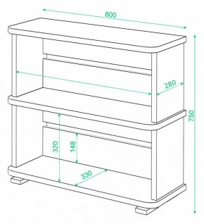 Стеллаж Домино СБ-25/2 в Чайковском - chaykovskiy.mebel24.online | фото 3