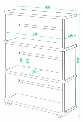 Стеллаж Домино СБ-25/3 в Чайковском - chaykovskiy.mebel24.online | фото 3
