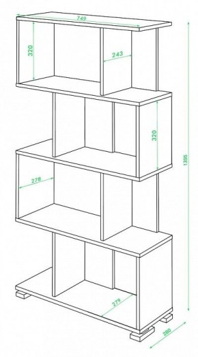Стеллаж Домино СЛ-5-4 в Чайковском - chaykovskiy.mebel24.online | фото 2