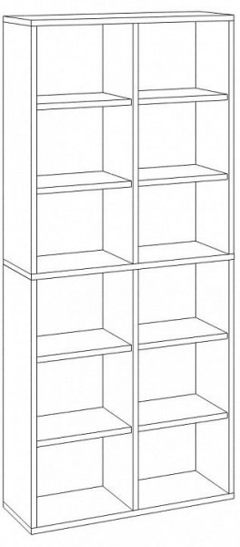 Стеллаж Домино СУ(ш2в2) в Чайковском - chaykovskiy.mebel24.online | фото 3