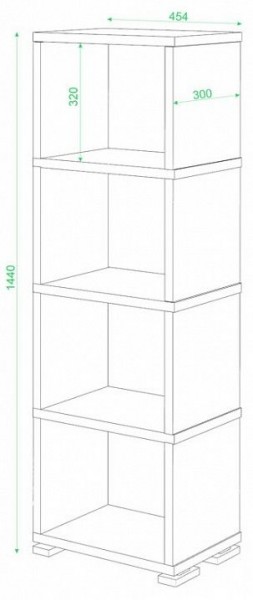Стеллаж-колонка Домино СБ-15/4 в Чайковском - chaykovskiy.mebel24.online | фото 3