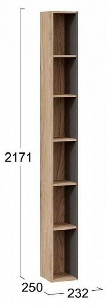 Стеллаж-колонка Порто ТД-393.07.25 в Чайковском - chaykovskiy.mebel24.online | фото 3