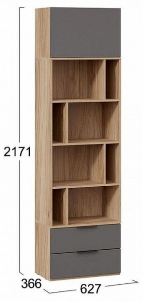 Стеллаж комбинированный Порто Исп. 2 ТД-393.07.20 в Чайковском - chaykovskiy.mebel24.online | фото 5