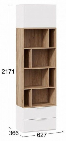 Стеллаж комбинированный Порто Исп. 2 ТД-393.07.20 в Чайковском - chaykovskiy.mebel24.online | фото 5