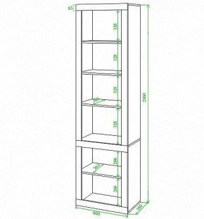 Стеллаж комбинированный Toivo ВтВ в Чайковском - chaykovskiy.mebel24.online | фото 2
