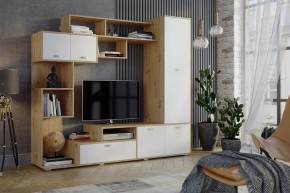 Стенка Диско (СТЛ.150.01) Дуб дикий/Белый в Чайковском - chaykovskiy.mebel24.online | фото 3