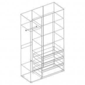 СТИЛ Шкаф 3-ств с 3 ящиками в Чайковском - chaykovskiy.mebel24.online | фото 2