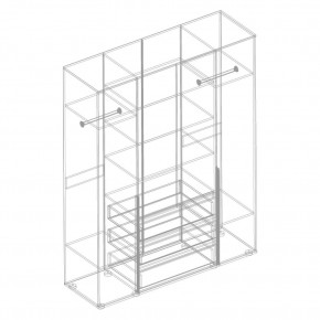 СТИЛ Шкаф 4-ств с 3 ящиками в Чайковском - chaykovskiy.mebel24.online | фото 2