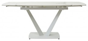 Стол ALATRI 120 GLOSS STATUARIO WHITE SOLID CERAMIC / WHITE, ®DISAUR в Чайковском - chaykovskiy.mebel24.online | фото 4