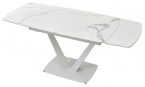 Стол ALATRI 120 GLOSS STATUARIO WHITE SOLID CERAMIC / WHITE, ®DISAUR в Чайковском - chaykovskiy.mebel24.online | фото 6