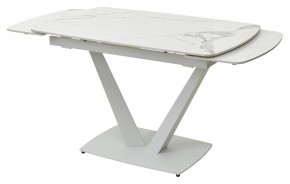 Стол ALATRI 120 GLOSS STATUARIO WHITE SOLID CERAMIC / WHITE, ®DISAUR в Чайковском - chaykovskiy.mebel24.online | фото 8