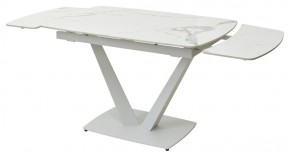 Стол ALATRI 120 GLOSS STATUARIO WHITE SOLID CERAMIC / WHITE, ®DISAUR в Чайковском - chaykovskiy.mebel24.online | фото 9