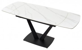 Стол ALATRI 120 MATT WHITE MARBLE SOLID CERAMIC / BLACK, ®DISAUR в Чайковском - chaykovskiy.mebel24.online | фото 4