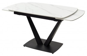 Стол ALATRI 120 MATT WHITE MARBLE SOLID CERAMIC / BLACK, ®DISAUR в Чайковском - chaykovskiy.mebel24.online | фото 8