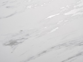 Стол BELLUNO 160 MARBLES KL-99 Белый мрамор матовый, итальянская керамика/ белый каркас, ®DISAUR в Чайковском - chaykovskiy.mebel24.online | фото 3