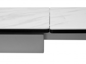 Стол BELLUNO 160 MARBLES KL-99 Белый мрамор матовый, итальянская керамика/ белый каркас, ®DISAUR в Чайковском - chaykovskiy.mebel24.online | фото 9