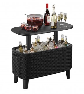 Стол Беви Бар (Bevy Bar Large Cool Bar), графит в Чайковском - chaykovskiy.mebel24.online | фото 3