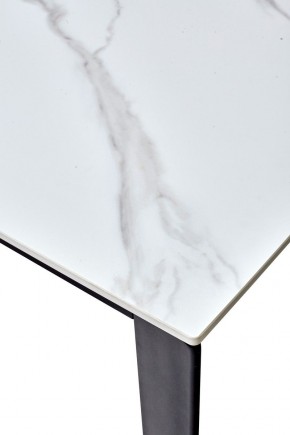 Стол CORNER 120 MATT WHITE MARBLE SOLID CERAMIC / BLACK, ®DISAUR в Чайковском - chaykovskiy.mebel24.online | фото 3