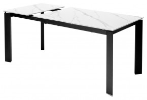 Стол CORNER 120 MATT WHITE MARBLE SOLID CERAMIC / BLACK, ®DISAUR в Чайковском - chaykovskiy.mebel24.online | фото 5