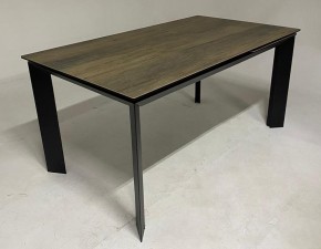 Стол CREMONA 140 KL-61 под дерево, итальянская керамика/ черный каркас, ®DISAUR в Чайковском - chaykovskiy.mebel24.online | фото 2
