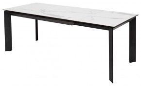 Стол CREMONA 140 MATTE STATUARIO Белый мрамор матовый, керамика/ черный каркас, ®DISAUR в Чайковском - chaykovskiy.mebel24.online | фото 5