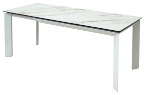 Стол CREMONA 160 KL-188 Контрастный мрамор / белый каркас, ®DISAUR в Чайковском - chaykovskiy.mebel24.online | фото 3