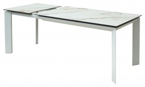 Стол CREMONA 160 KL-188 Контрастный мрамор / белый каркас, ®DISAUR в Чайковском - chaykovskiy.mebel24.online | фото 6