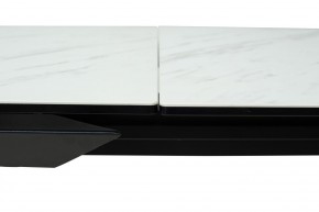 Стол CREMONA 160 KL-99 Белый мрамор матовый, итальянская керамика / черный каркас, ®DISAUR в Чайковском - chaykovskiy.mebel24.online | фото 4