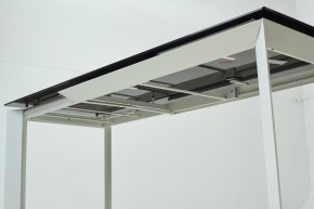 Стол CREMONA 180 KL-188 Контрастный мрамор матовый, итальянская керамика/ белый каркас, ®DISAUR в Чайковском - chaykovskiy.mebel24.online | фото 8