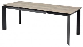 Стол CREMONA 180 KL-61 Под дерево, итальянская керамика / черный каркас, ®DISAUR в Чайковском - chaykovskiy.mebel24.online | фото 1