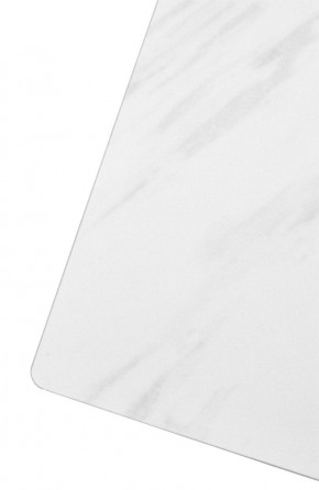 Стол FONDI 180 MARBLES KL-99 Белый мрамор матовый, итальянская керамика/ черный каркас, ®DISAUR в Чайковском - chaykovskiy.mebel24.online | фото 6