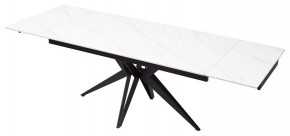 Стол FORIO 160 MATT WHITE MARBLE SOLID CERAMIC / BLACK, ®DISAUR в Чайковском - chaykovskiy.mebel24.online | фото 6