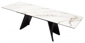 Стол IVAR 180 MARBLES KL-188 Контрастный мрамор, итальянская керамика, ®DISAUR в Чайковском - chaykovskiy.mebel24.online | фото 5