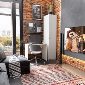 Стол КАСТОР письменный 80х50, цвет белый в Чайковском - chaykovskiy.mebel24.online | фото