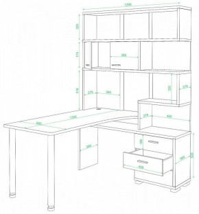 Стол компьютерный Домино нельсон СР-420/130 в Чайковском - chaykovskiy.mebel24.online | фото 2