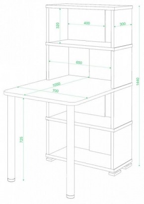 Стол компьютерный Домино СБ-10М/4 в Чайковском - chaykovskiy.mebel24.online | фото 2