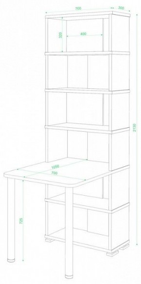 Стол компьютерный Домино СБ-10М/6 в Чайковском - chaykovskiy.mebel24.online | фото 2