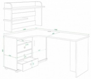 Стол компьютерный Домино СР-145 в Чайковском - chaykovskiy.mebel24.online | фото 2