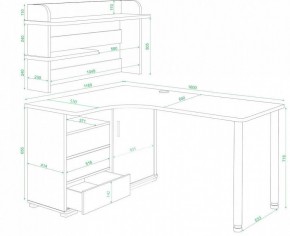 Стол компьютерный Домино СР-145М в Чайковском - chaykovskiy.mebel24.online | фото 2