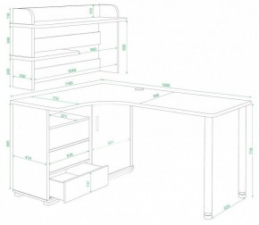 Стол компьютерный Домино СР-145М в Чайковском - chaykovskiy.mebel24.online | фото 3