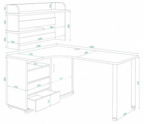 Стол компьютерный Домино СР-145М в Чайковском - chaykovskiy.mebel24.online | фото 3