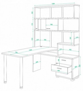 Стол компьютерный Домино СР-420/130 в Чайковском - chaykovskiy.mebel24.online | фото 2