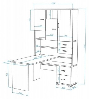 Стол компьютерный Домино СР-620/140 в Чайковском - chaykovskiy.mebel24.online | фото 2