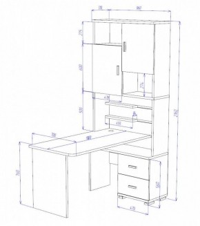 Стол компьютерный Домино СР-720/180 в Чайковском - chaykovskiy.mebel24.online | фото 2