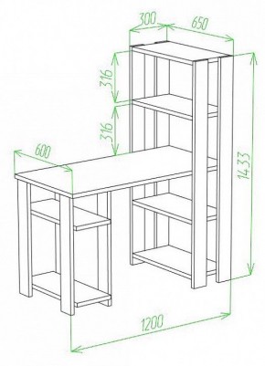 Стол компьютерный Slim СТН-145/120 в Чайковском - chaykovskiy.mebel24.online | фото 2