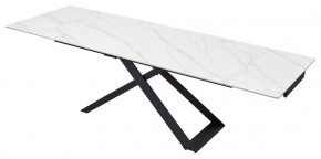 Стол LIVORNO 180 MATT WHITE MARBLE SOLID CERAMIC / BLACK, ®DISAUR в Чайковском - chaykovskiy.mebel24.online | фото 4