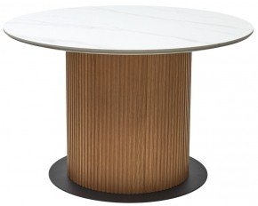 Стол MESA D120 цвет БЕЛЫЙ МРАМОР M326 / Каркас OAK, ®DISAUR в Чайковском - chaykovskiy.mebel24.online | фото 9