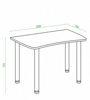 Стол офисный Домино Лайт СКЛ-Софт120МО в Чайковском - chaykovskiy.mebel24.online | фото 3