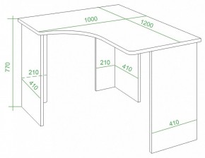 Стол письменный Домино Lite СКЛ-Угл120 в Чайковском - chaykovskiy.mebel24.online | фото 2