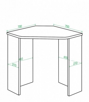 Стол письменный Домино Lite СКЛ-Угл70 в Чайковском - chaykovskiy.mebel24.online | фото 2